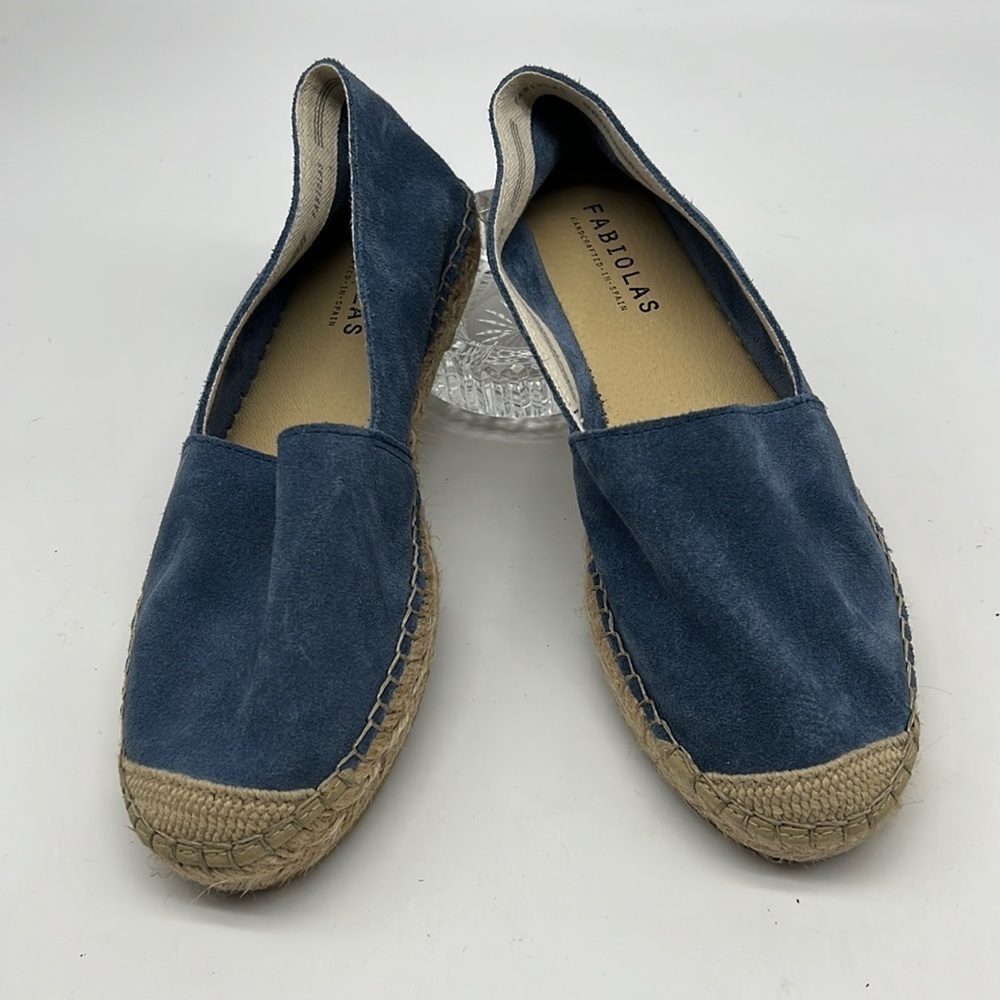 Fabiolas Blue Suede Espadrilles size EU38   US 7.5